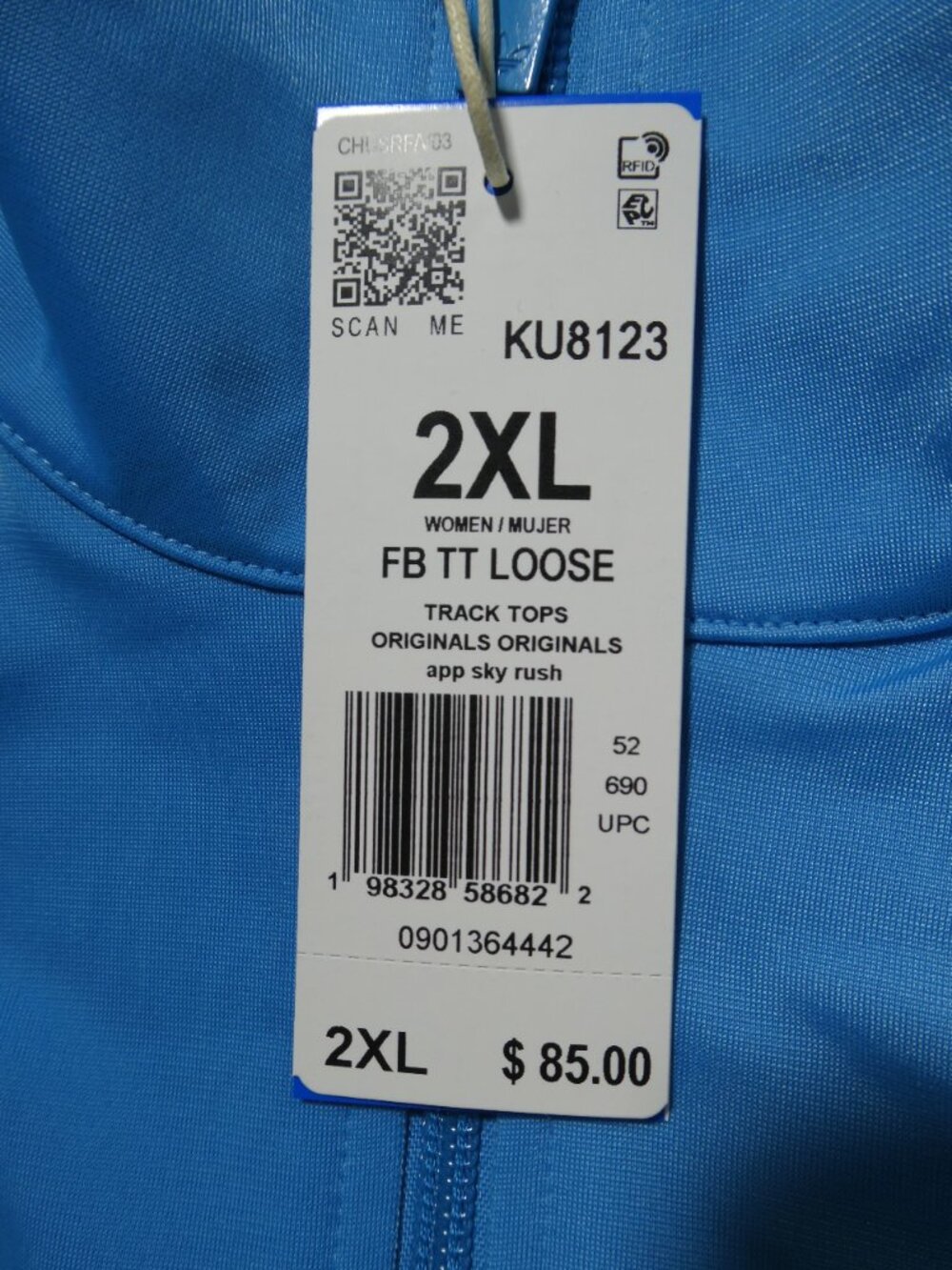 Adidas Womens 2XL App Sky Rush Two Piece Tracksuit Set J-KU8123 P-KU8128 - Picture 9 of 12